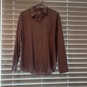 Ana light purple bottom up shirt